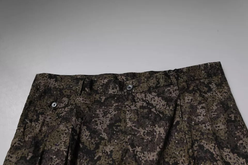 Dolce & Gabbana Multicolor Camouflage Men Dress Pants - IT54 | XL