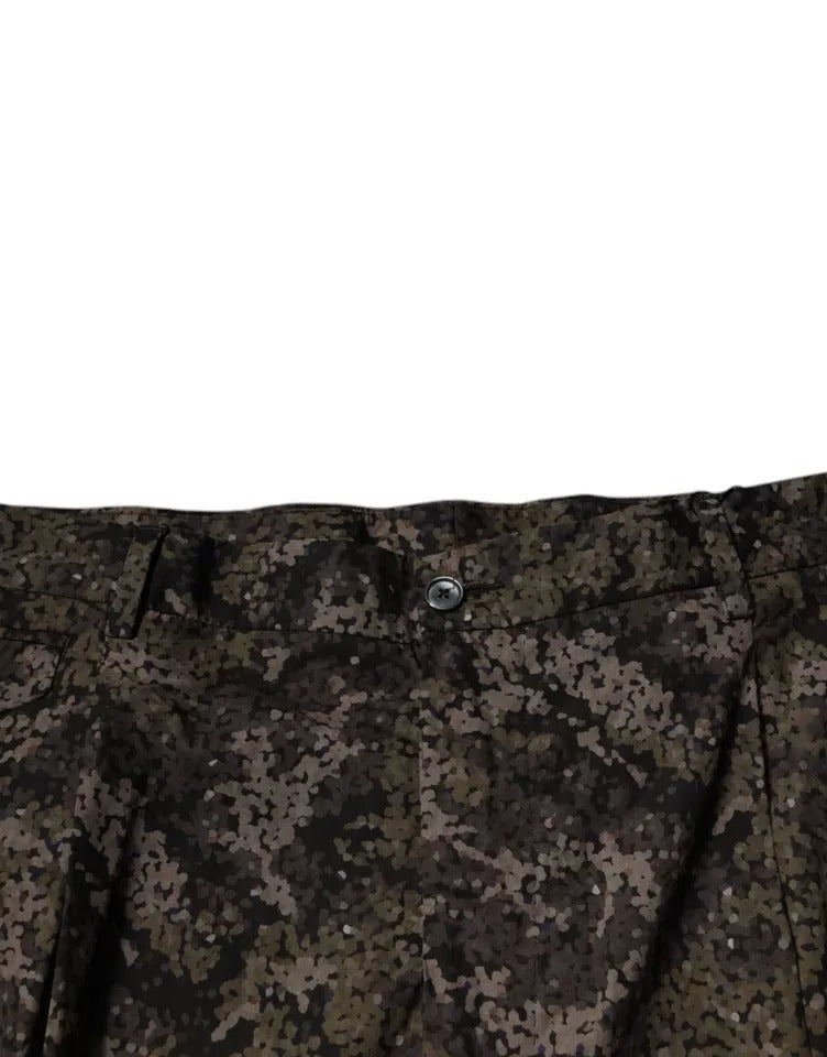 Dolce & Gabbana Multicolor Camouflage Men Dress Pants - IT54 | XL