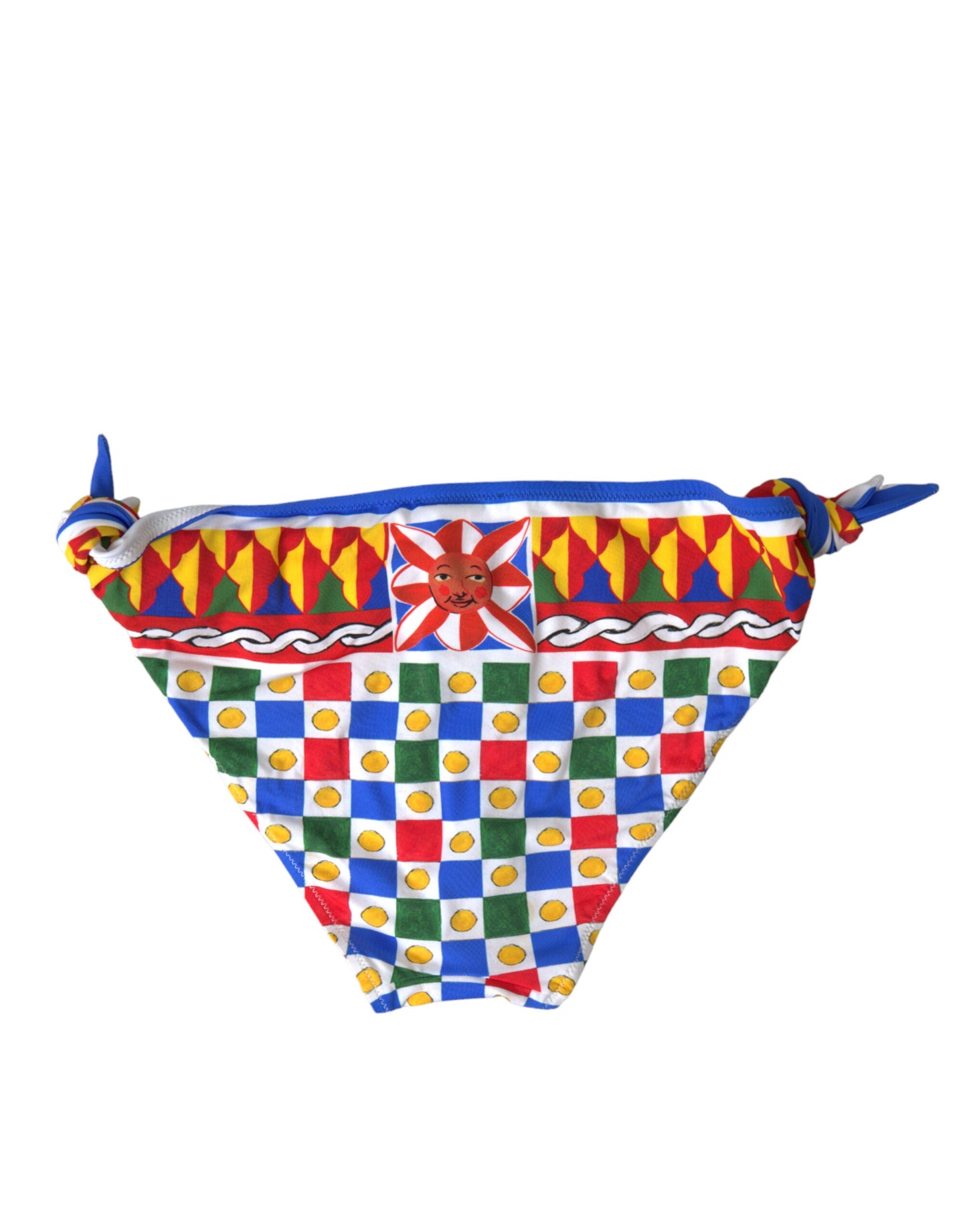 Dolce & Gabbana Multicolor Carretto Print Bikini Bottom - IT3 | M