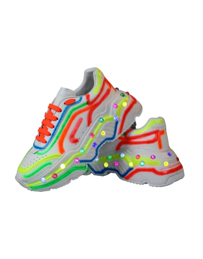 Dolce & Gabbana Multicolor Daymaster LED Lighted Sneaker Shoes - EU44/US11