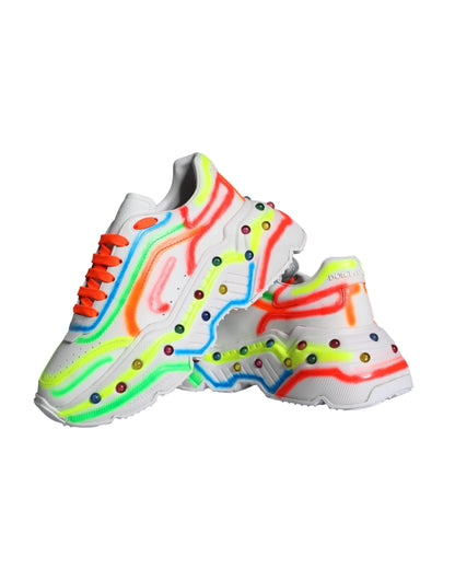 Dolce & Gabbana Multicolor Daymaster LED Lighted Sneaker Shoes - EU44/US11