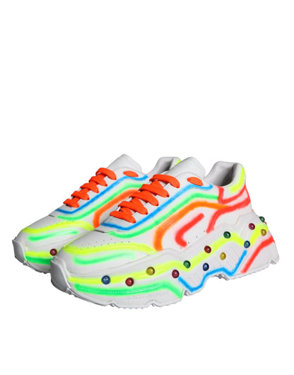 Dolce & Gabbana Multicolor Daymaster LED Lighted Sneaker Shoes - EU44/US11