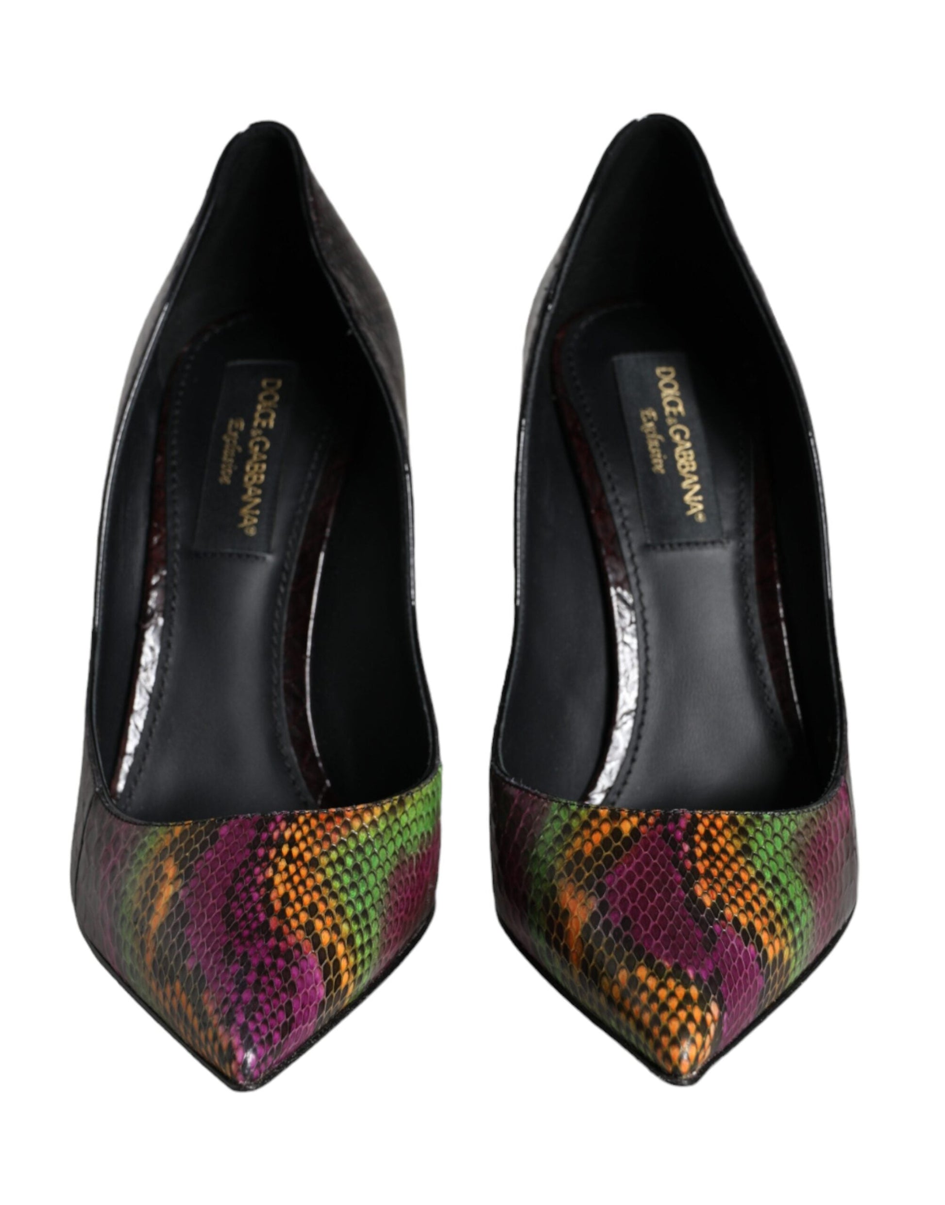 Dolce & Gabbana Multicolor Exotic Leather Heels Pumps Shoes - EU35.5/US5.5