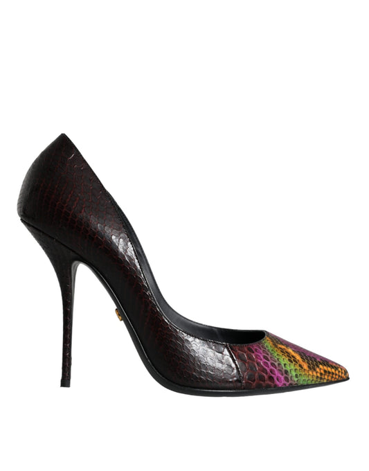 Dolce & Gabbana Multicolor Exotic Leather Heels Pumps Shoes - EU35.5/US5.5