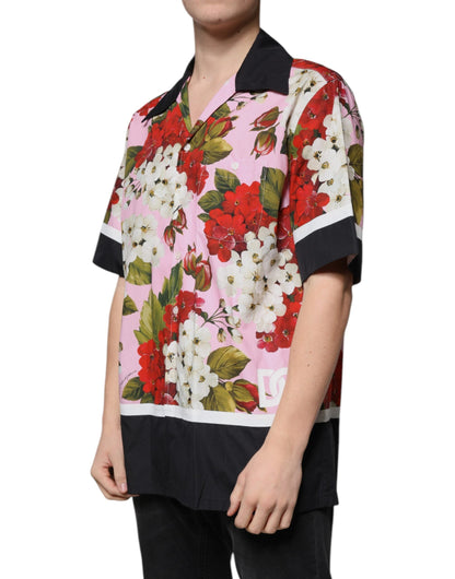 Dolce & Gabbana Multicolor Floral Button Down Casual Shirt - IT40 | M