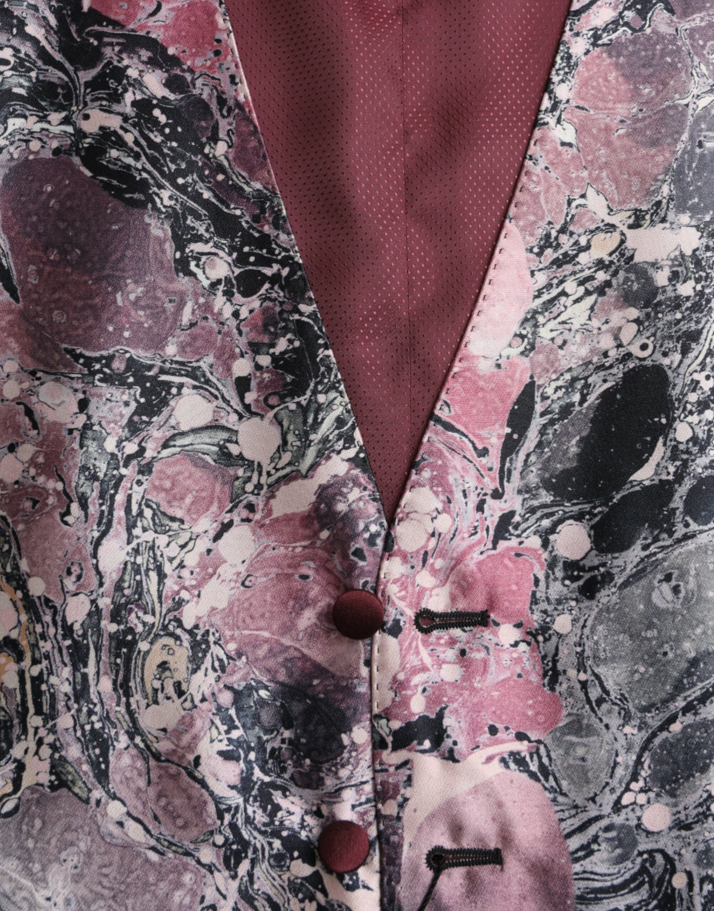 Dolce & Gabbana Multicolor Galaxy Silk Waistcoat Formal Vest - IT48 | M