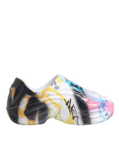 Dolce & Gabbana Multicolor Graffiti Daymaster Sneakers Shoes - EU40/US7