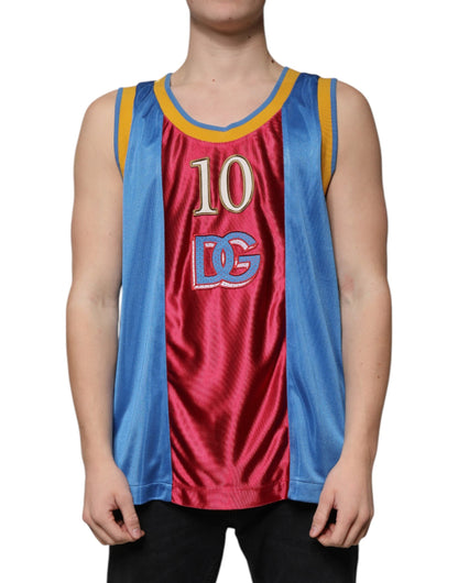 Dolce & Gabbana Multicolor Jersey Tank Sleeveless T-shirt - IT48 | M