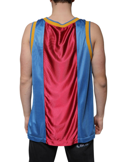 Dolce & Gabbana Multicolor Jersey Tank Sleeveless T-shirt - IT48 | M