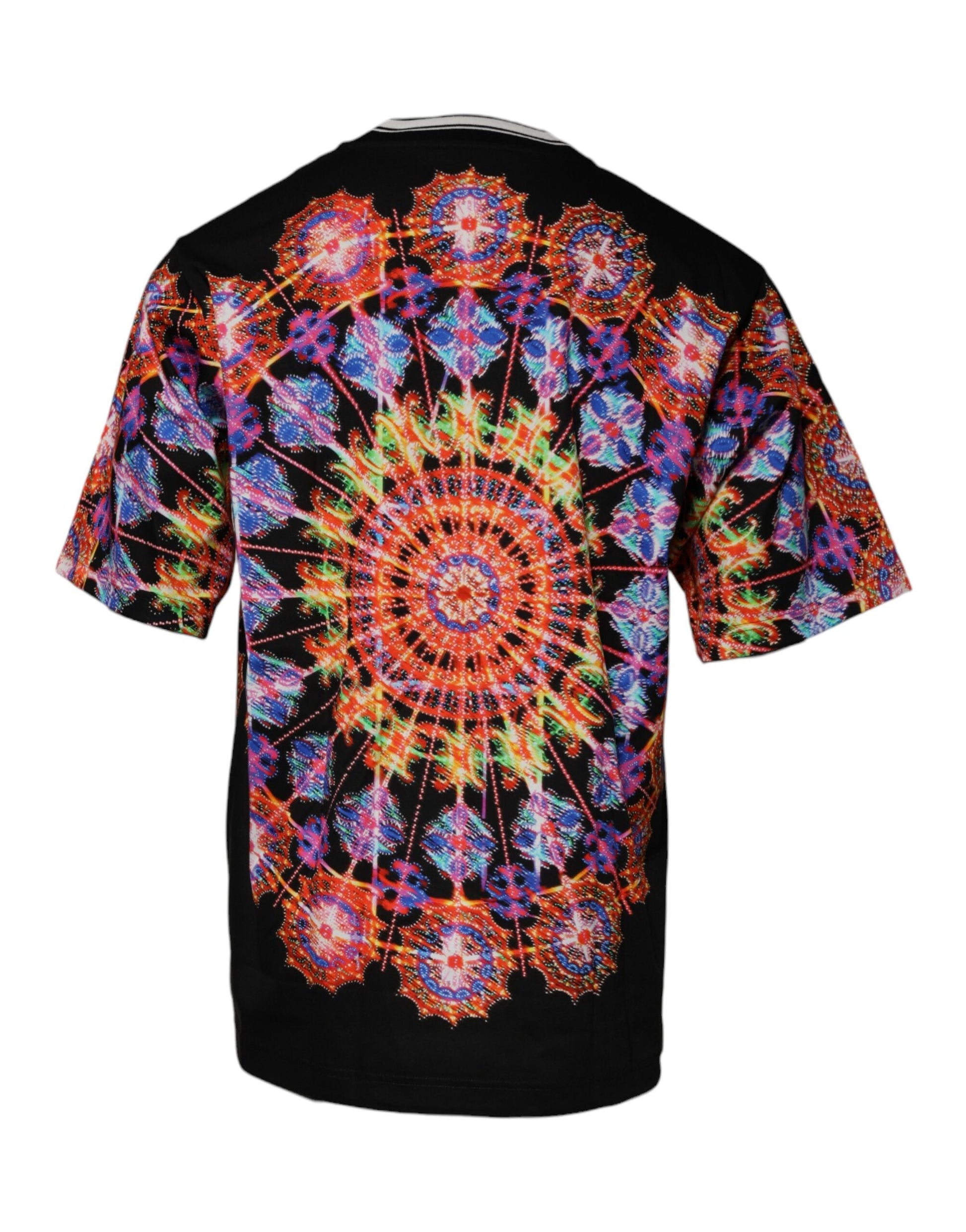 Dolce & Gabbana Multicolor Kaleidoscope Men Short Sleeves T-shirt - IT58 | 3XL