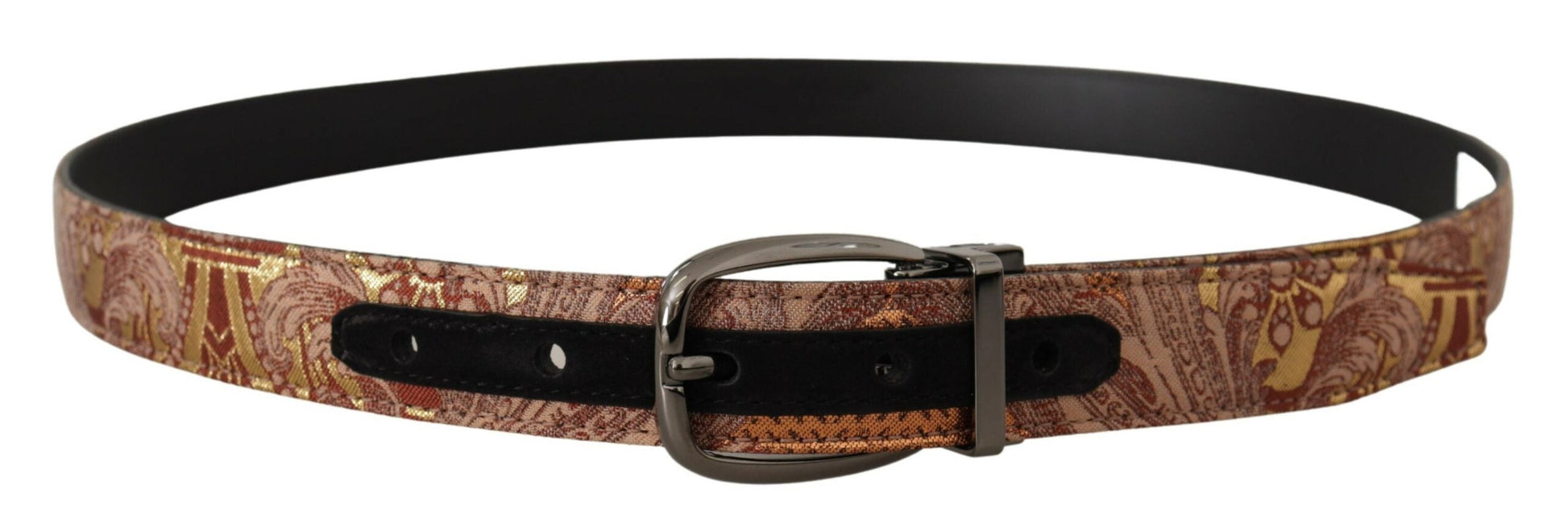 Dolce & Gabbana Multicolor Leather Signature Belt - 85 cm / 34 Inches