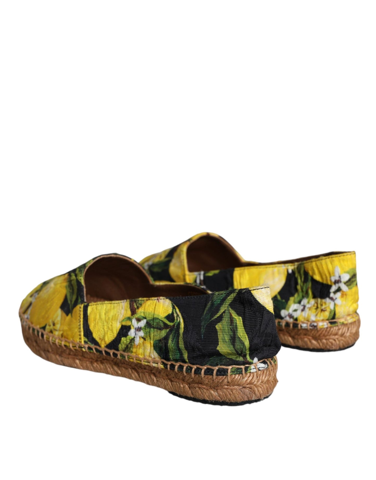 Dolce & Gabbana Multicolor Lemon Slip On Espadrilles Shoes - EU35/US5