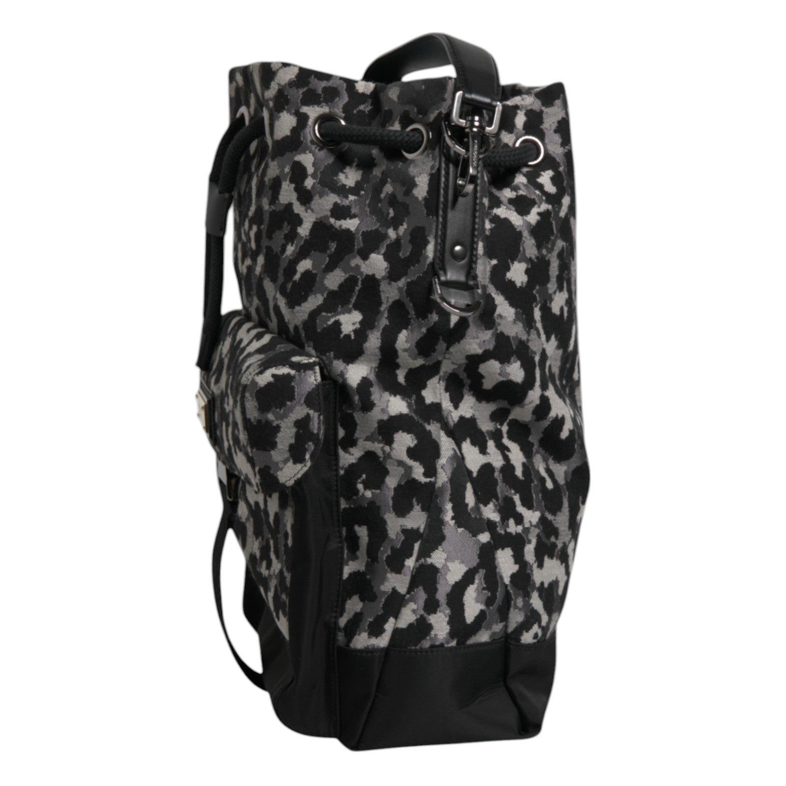 Dolce & Gabbana Multicolor Leopard Jacquard Hobo Crossbody Borse Bag