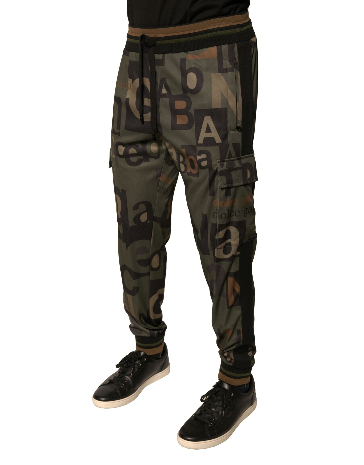 Dolce & Gabbana Multicolor Logo Camouflage Cargo Jogger Pants - IT50 | L