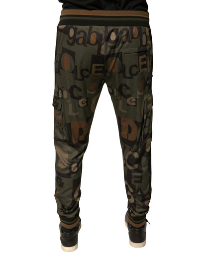 Dolce & Gabbana Multicolor Logo Camouflage Cargo Jogger Pants - IT50 | L