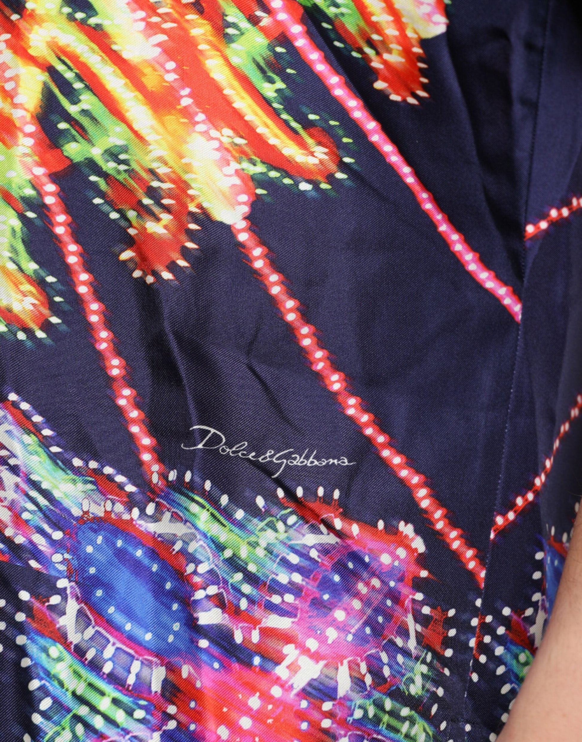 Dolce & Gabbana Multicolor Luminarie Silk Casual Shirt - IT40 | M