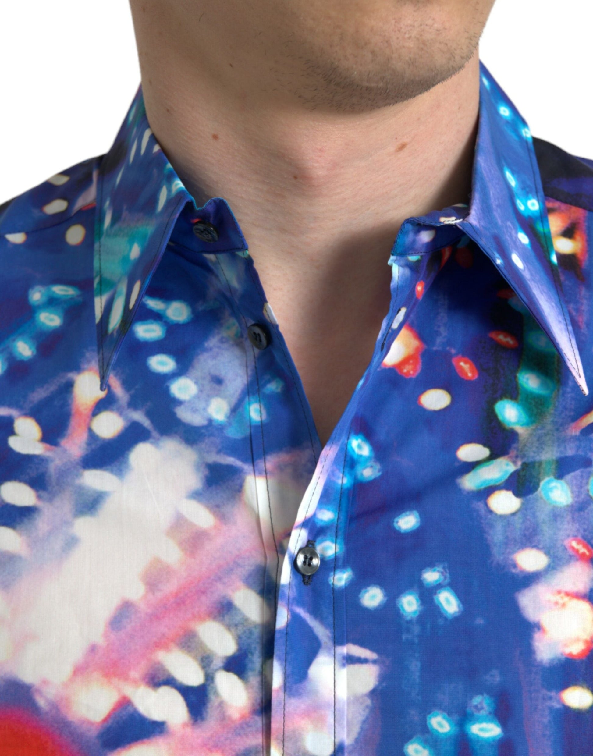 Dolce & Gabbana Multicolor Luminarie Slim MARTINI Shirt - IT40 | M