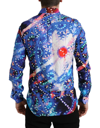 Dolce & Gabbana Multicolor Luminarie Slim MARTINI Shirt - IT40 | M