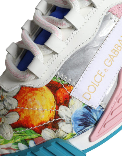 Dolce & Gabbana Multicolor Patchwork NS1 Low Top Sneaker Shoes - EU35/US4.5