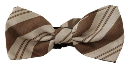 Dolce & Gabbana Multicolor Patterned Adjustable Neck Bow Tie