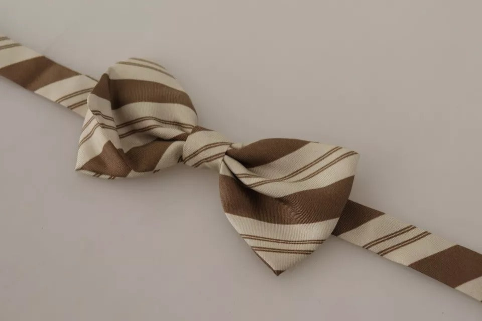 Dolce & Gabbana Multicolor Patterned Adjustable Neck Bow Tie