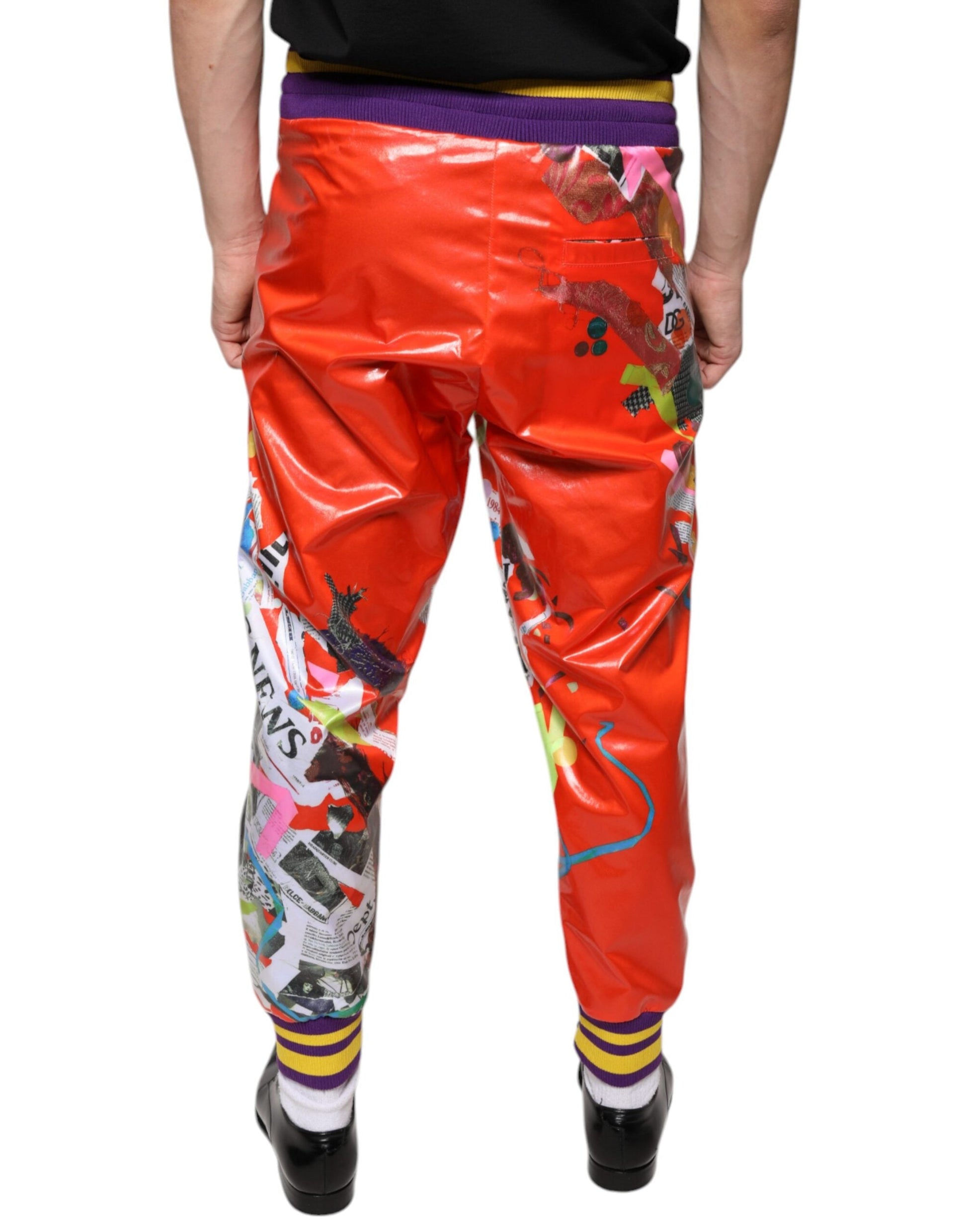 Dolce & Gabbana Multicolor Printed Jogger Sweatpants Pants - IT46 | S