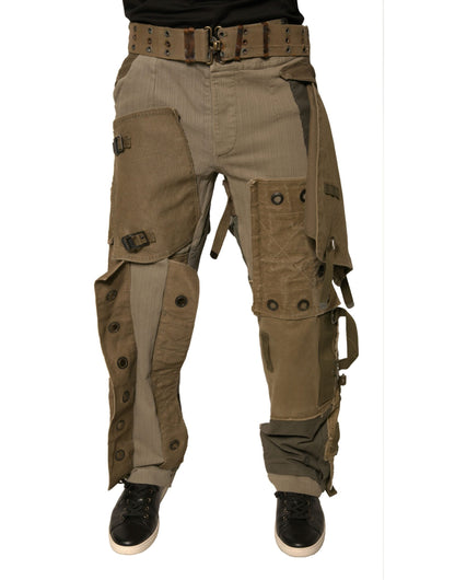 Dolce & Gabbana Multicolor Reconstructed Flight Cargo Pants - IT48 | M