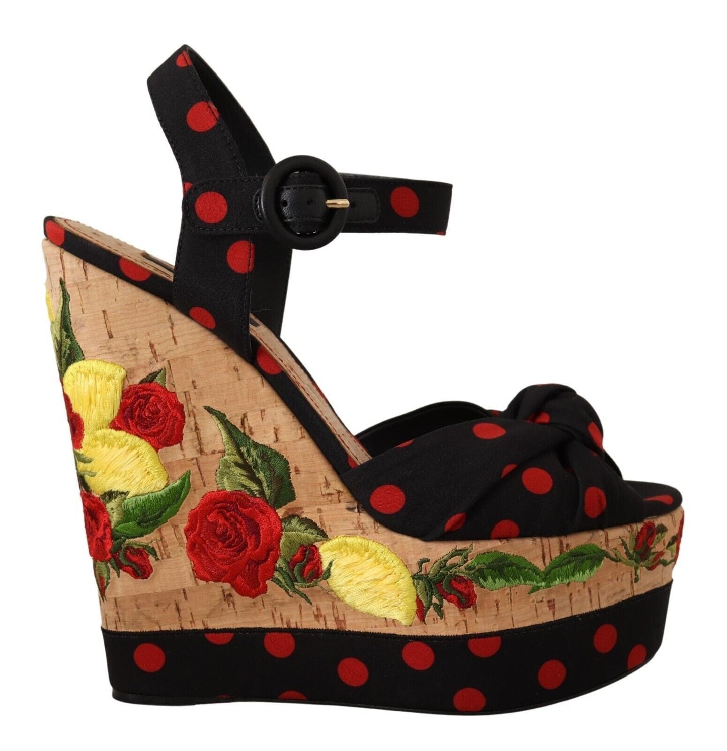 Dolce & Gabbana Multicolor Silk Blend Platform Heels - EU37/US6.5