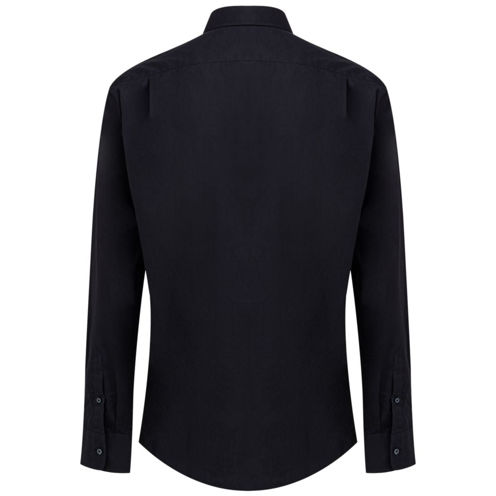 Dolce & Gabbana Navy Blue Cotton Shirt - IT40 | M