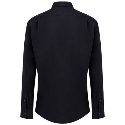 Dolce & Gabbana Navy Blue Cotton Shirt - IT40 | M