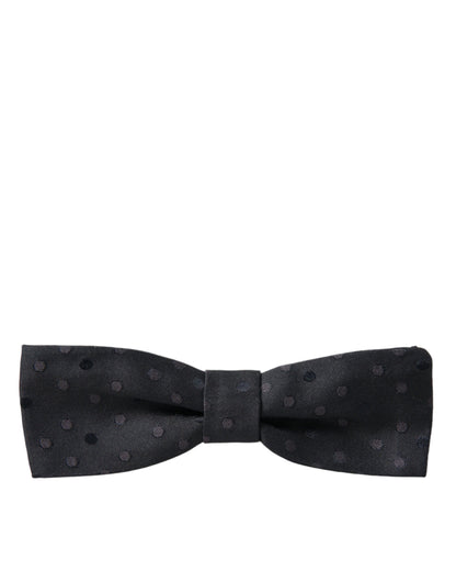 Dolce & Gabbana Opulent Silk Polka Dot Bow Tie for