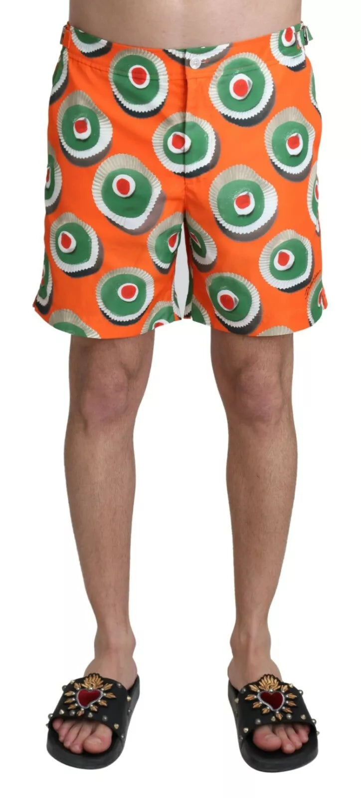 Dolce & Gabbana Orange Cupcake Beachwear Shorts Swimwear - IT4 | S