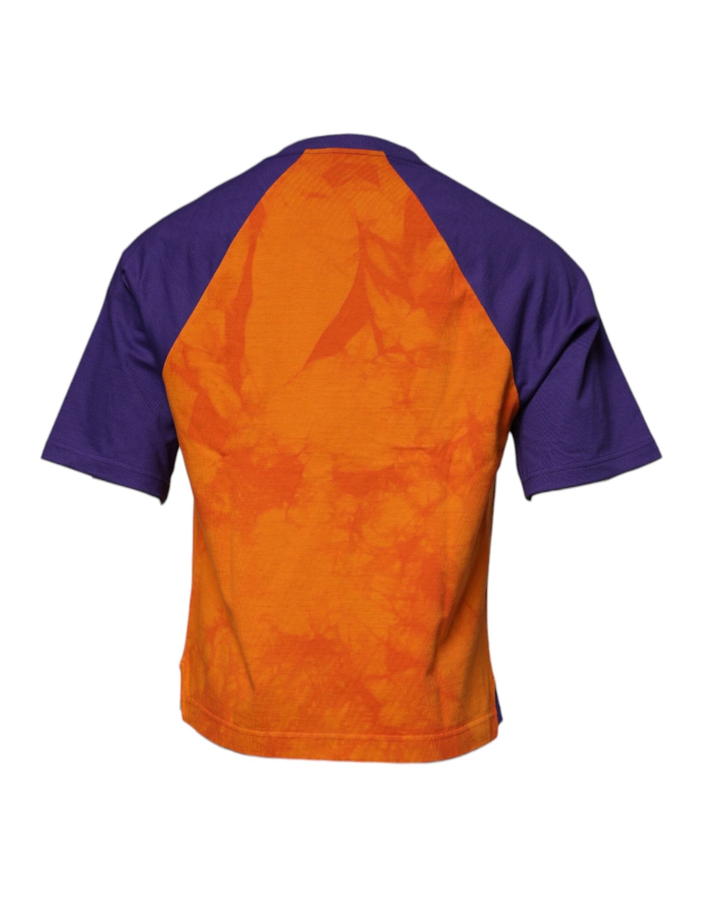 Dolce & Gabbana Orange Purple Graphic Print Short Sleeves T-shirt - IT46 | S