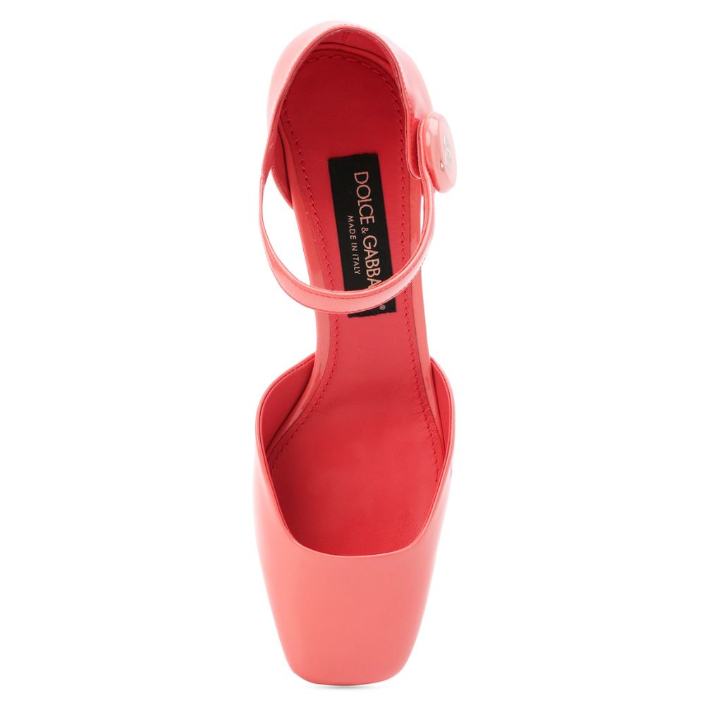 Dolce & Gabbana Pink Calfskin Women Pump - EU37.5/US7.5