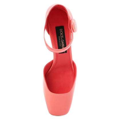 Dolce & Gabbana Pink Calfskin Women Pump - EU37.5/US7.5