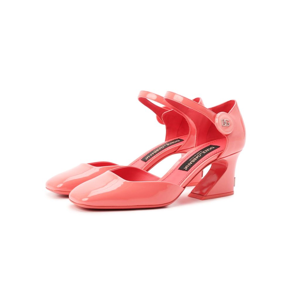 Dolce & Gabbana Pink Calfskin Women Pump - EU37.5/US7.5