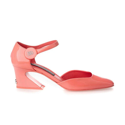 Dolce & Gabbana Pink Calfskin Women Pump - EU37.5/US7.5