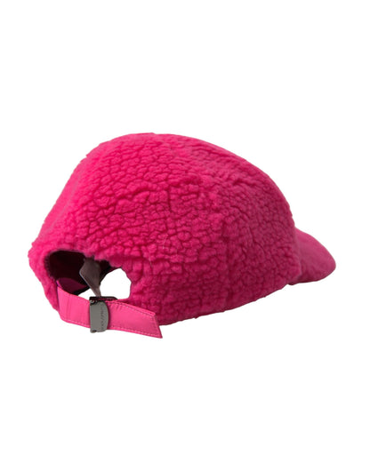 Dolce & Gabbana Pink Fleece Plush Baseball Hat Men - 58 cm|M