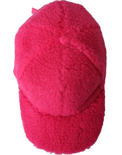 Dolce & Gabbana Pink Fleece Plush Baseball Hat Men - 58 cm|M