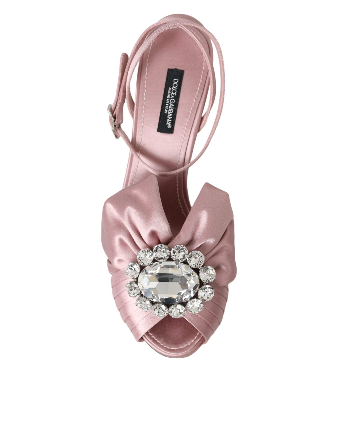 Dolce & Gabbana Pink Keira Crystal Heels Sandals Shoes - EU36.5/US6