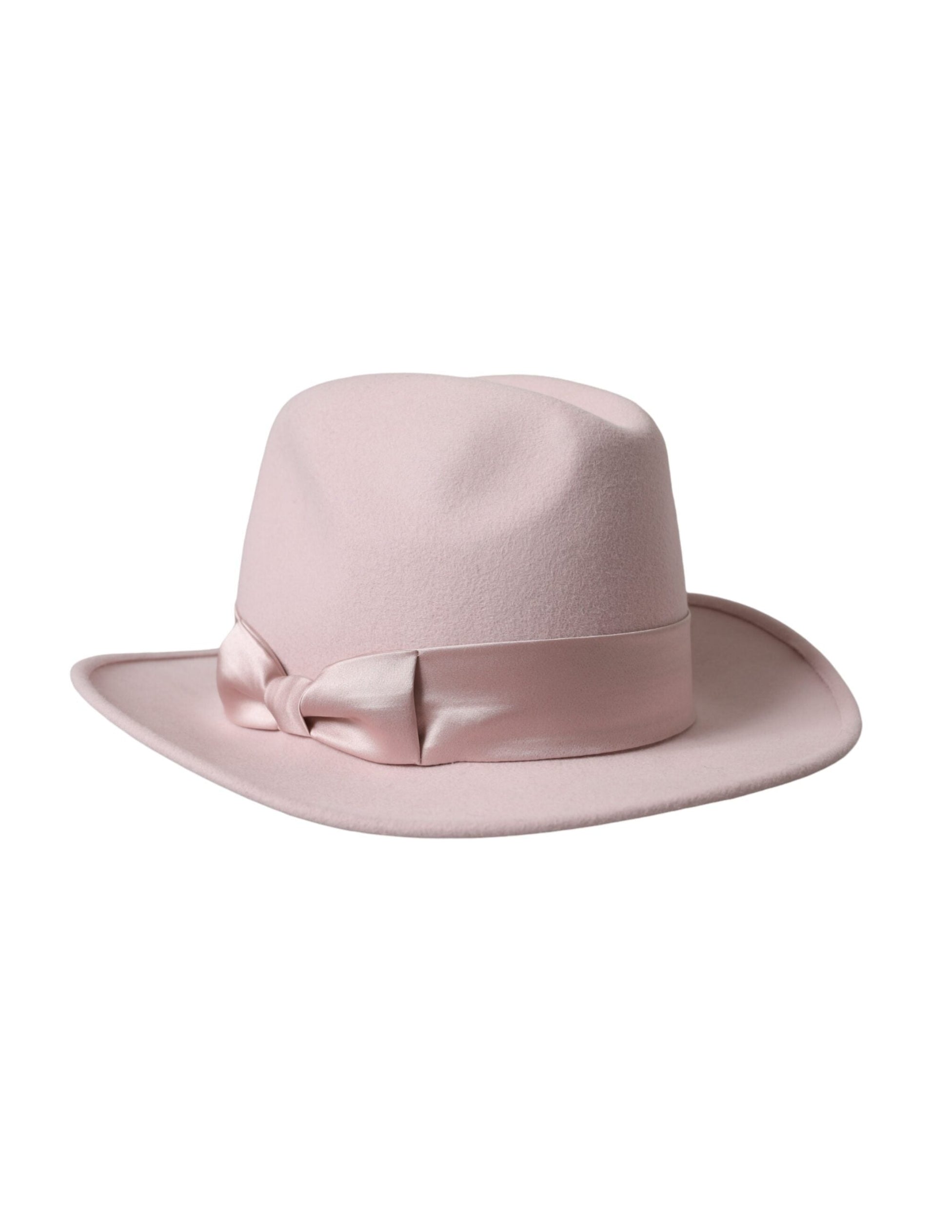 Dolce & Gabbana Pink Rabbit Fedora Trilby Women Hat - 56 cm|XS