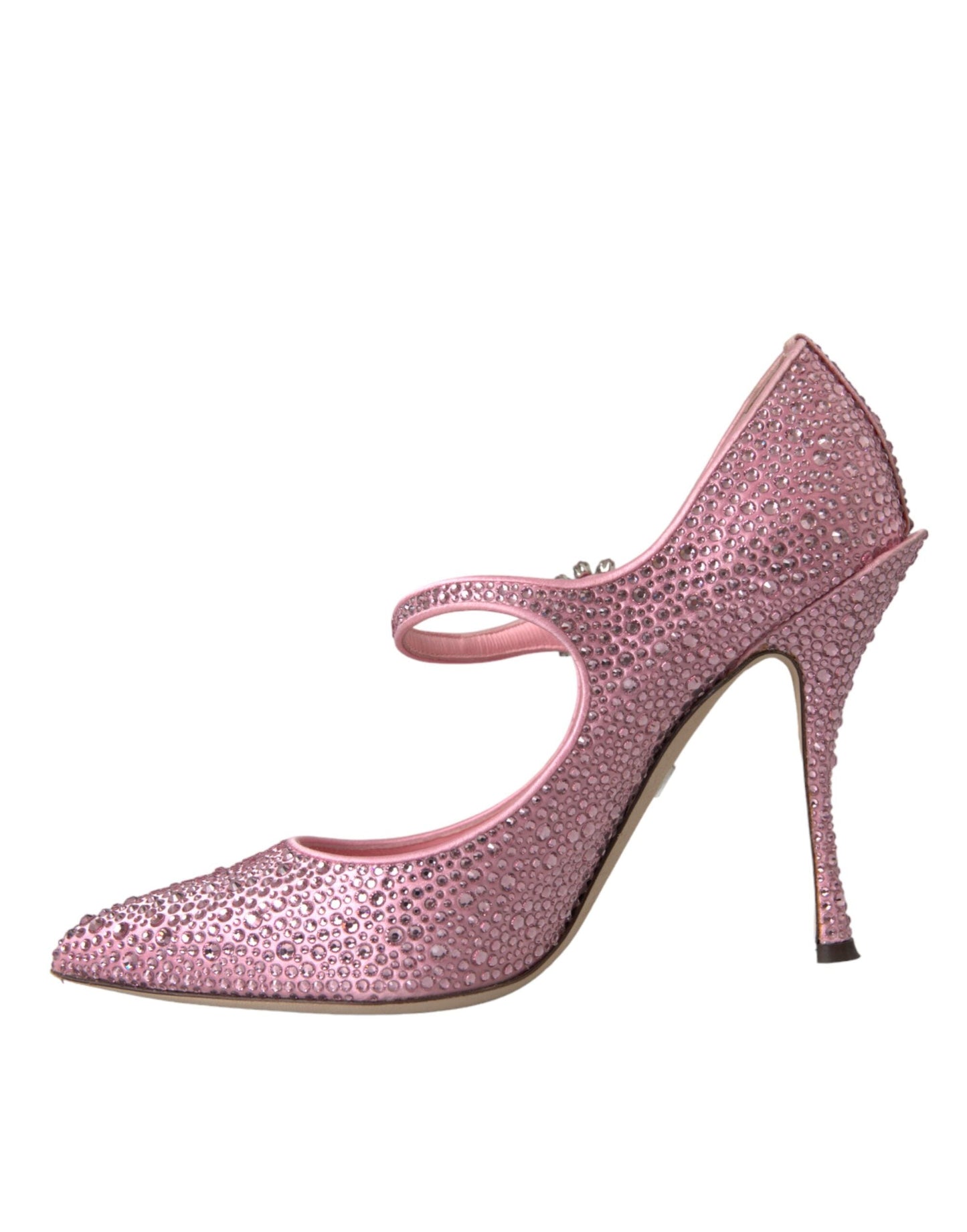 Dolce & Gabbana Pink Strass Crystal Heels Pumps Shoes - EU39/US8.5