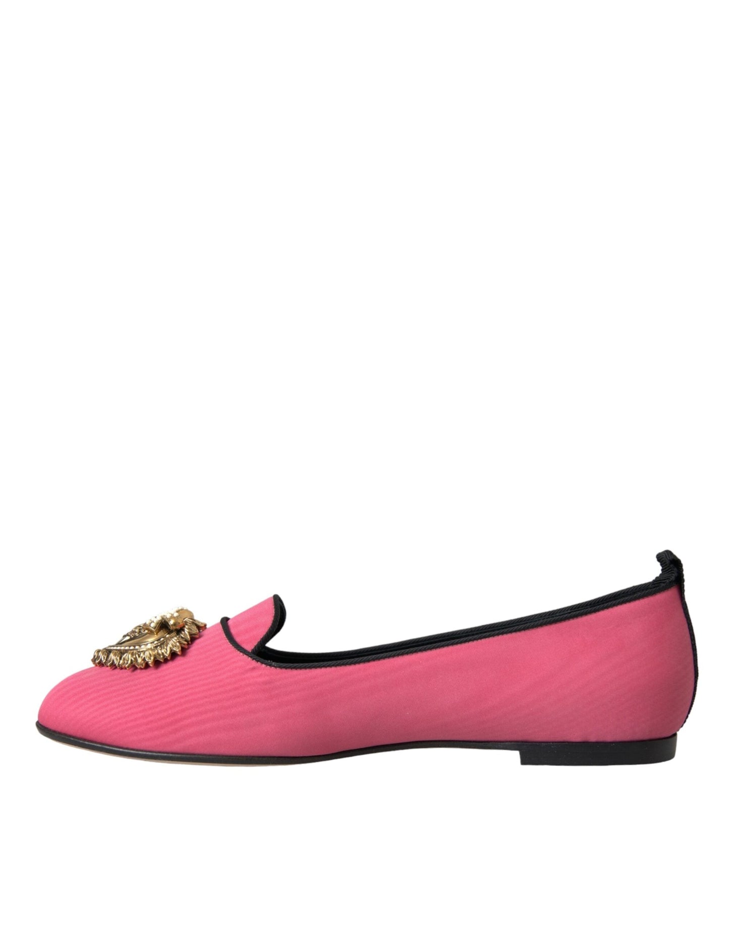 Dolce & Gabbana Pink Velvet Slip On Loafers Flats Shoes - EU38.5/US8