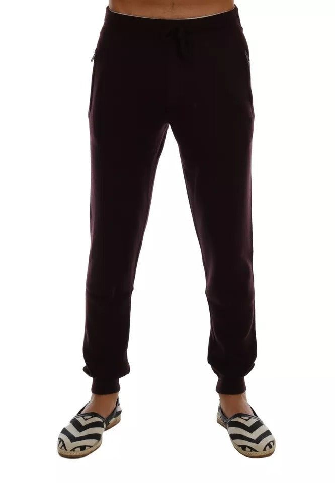 Dolce & Gabbana Purple Cashmere Gym Training Sport Pants - M