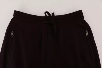 Dolce & Gabbana Purple Cashmere Gym Training Sport Pants - M