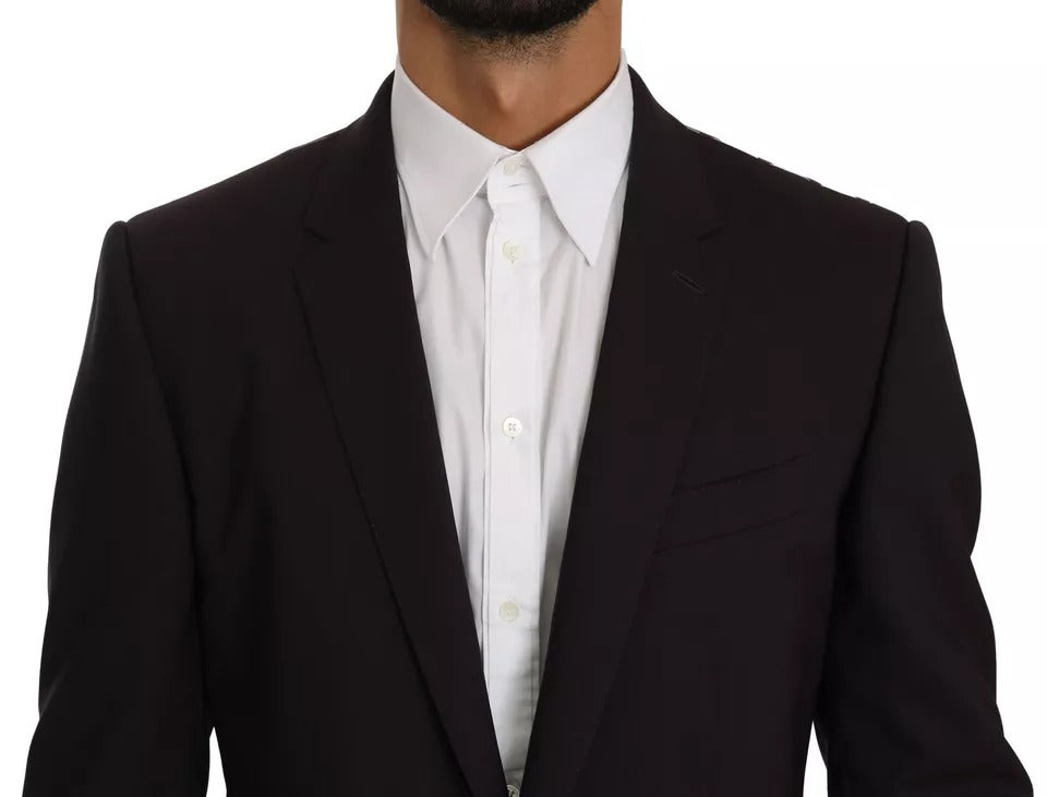 Dolce & Gabbana Purple MARTINI Wool Stretch 2 Piece Suit - IT50 | L