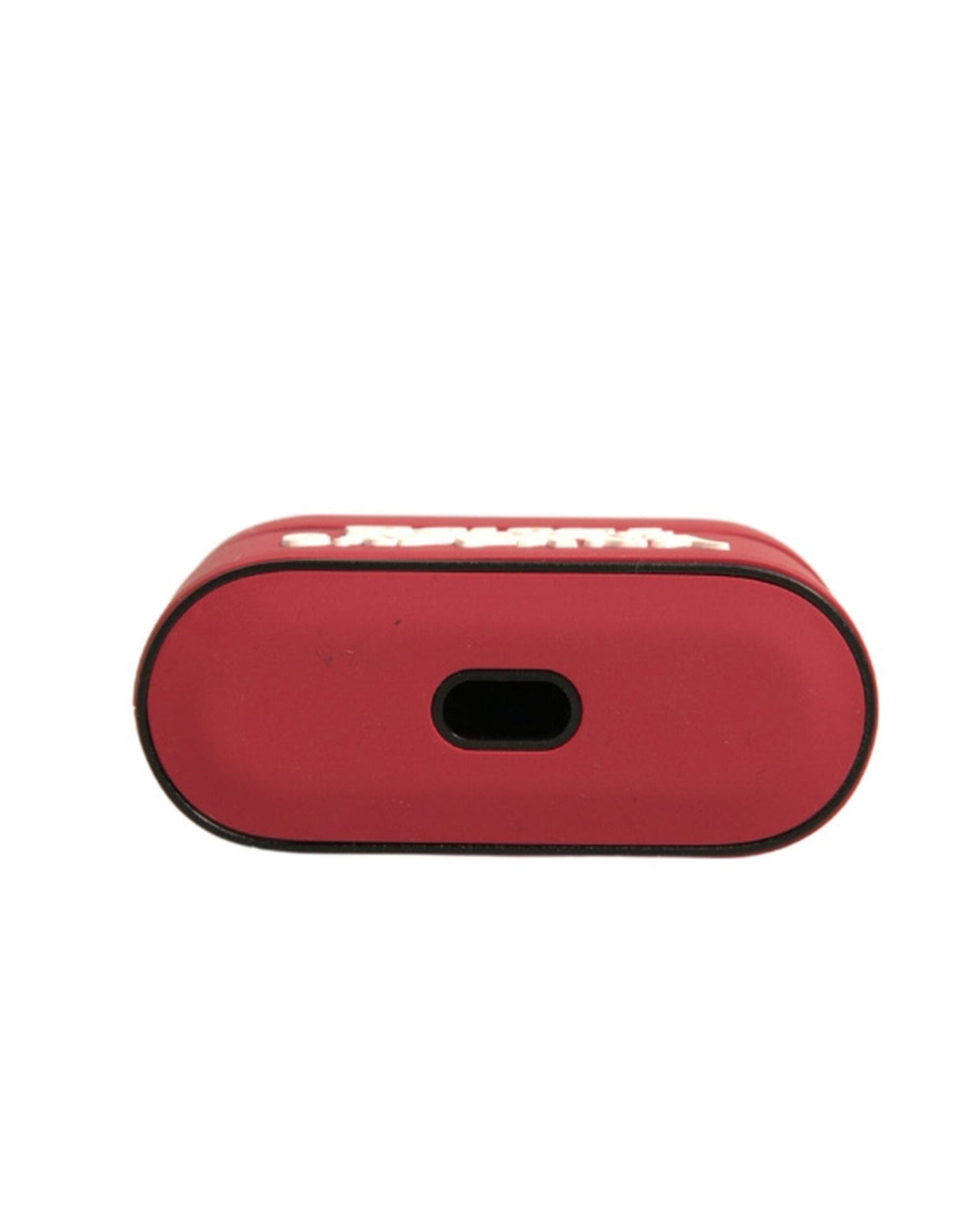 Dolce & Gabbana Red PVC Embossed Logo Plaque Holder Airpods Case