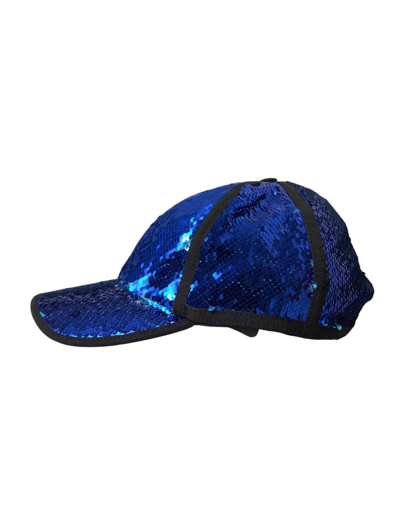 Dolce & Gabbana Royal Blue Sequin Baseball Hat Men - 58 cm|M