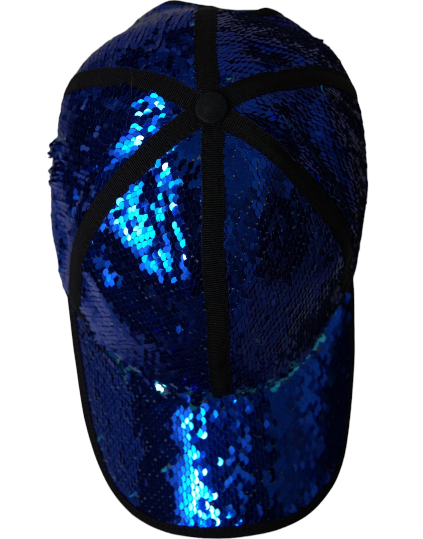 Dolce & Gabbana Royal Blue Sequin Baseball Hat Men - 58 cm|M