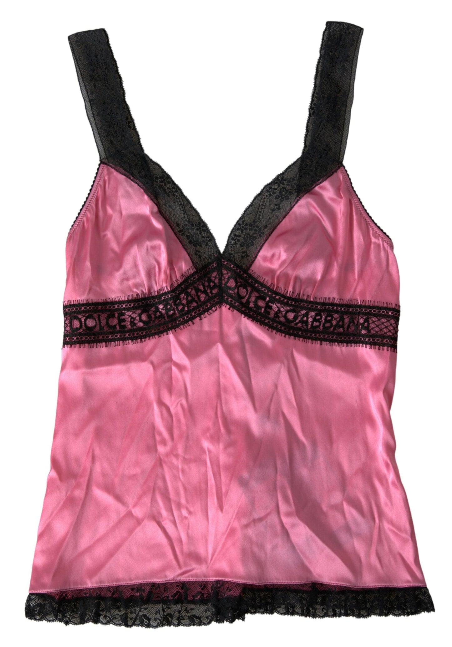 Dolce & Gabbana Silken Charm Pink Camisole - IT1 | XS